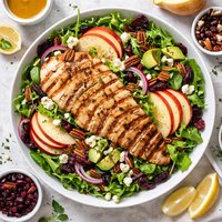 Healthy Low Fat Chargrilled Chicken and Apple Salad