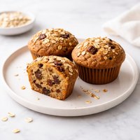 Healthy Oat Bran Raisin Muffins