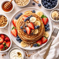 Healthy Oatmeal Pancakes