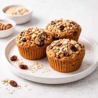 Healthy Oatmeal Raisin Muffins