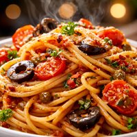 Healthy Pasta Puttanesca