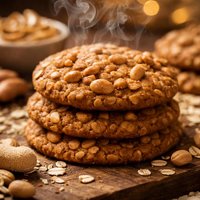 Healthy Peanut Butter Oatmeal Cookies