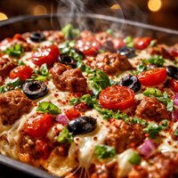 Healthy Pizza Casserole