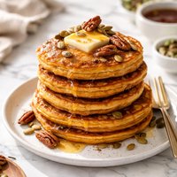 Healthy Pumpkin Sourdough Discard Pancakes