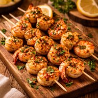Healthy Spicy Shrimp and Scallop Skewers