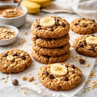 Healthy Sugar Free Peanut Butter Banana Cookies