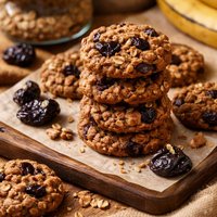 Healthy Vegan Banana Prune Cookies