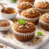 Healthy Wheat Bran Flax Meal Muffins