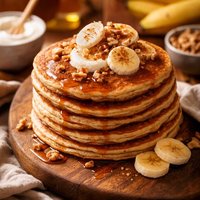 Healthy Whole Wheat Banana Yogurt Pancakes