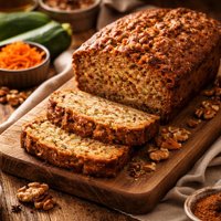 Healthy Zucchini Carrot Spice Bread