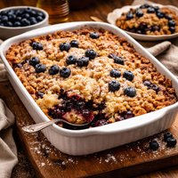 Healthyish Blueberry Dump Cake