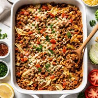 Heart Healthier Beef and Cabbage Casserole