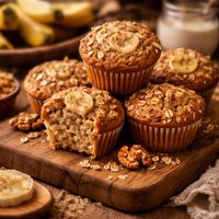 Hearty Banana and Yogurt Muffins
