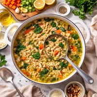 Hearty Chicken and Rice Soup