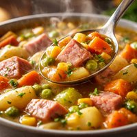 Hearty Ham and Vegetable Soup