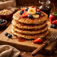 Hearty Oatmeal Pancakes