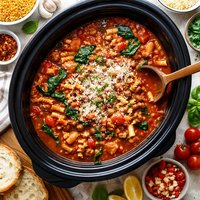 Hearty Pasta Tomato Soup Slow Cooker