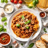 Hearty Spaghetti with Pork