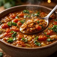 Hearty Tomato and Lentil Soup
