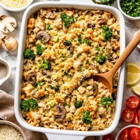 Hearty Turkey and Mushroom Casserole