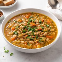 Hearty Vegan Navy Bean Soup