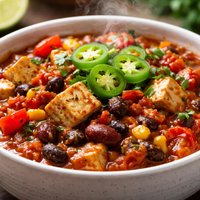 Hearty Vegetarian Tofu Chili