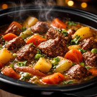 Hearty Winter Vegetable and Beef Stew Crock Pot