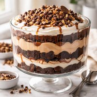 Heaven in a Bowl Peanut Butter Brownie Trifle