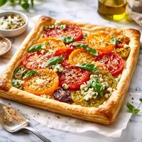Heirloom Tomato Blue Cheese Tart