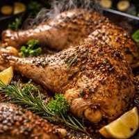 Herb-Infused Baked Chicken Leg Quarters