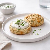 Herb and Cheese Scones with Chive Cream