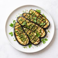 Herb and Garlic Grilled Eggplant Aubergine