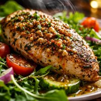 Herb Chicken with Warm Vinaigrette