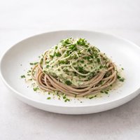 Herb Cream on Soba Pasta