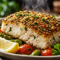 Herb Crusted Halibut