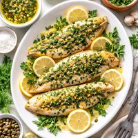 Herb Flounder with Lemon Vinaigrette