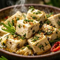 Herb Garlic Marinated Feta