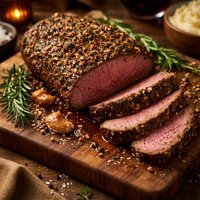 Herb Pepper Encrusted Beef Fillet