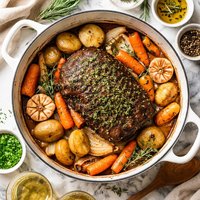 Herb Pot Roast and Vegetables
