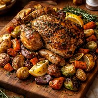 Herb Roasted Chicken Vegetables