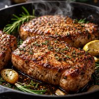 Herb Rub Skillet Pork Chops