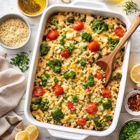 Herbed Cheese Millet Casserole