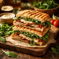 Herbed Chicken and Arugula Rocket Panini