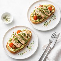 Herbed Chicken on Toast for 2