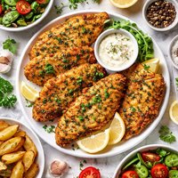 Herbed Chicken Schnitzel