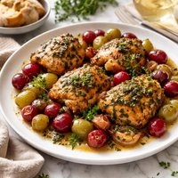 Herbed Chicken with Grapes