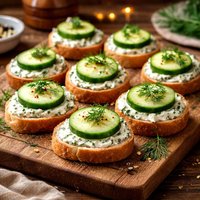 Herbed Cucumber Canapes