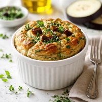 Herbed Eggplant Aubergine Souffle