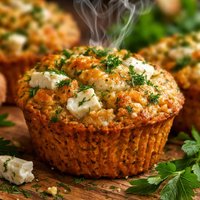 Herbed Feta and Pumpkin Muffins
