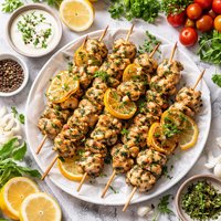 Herbed Lemon Chicken Skewers